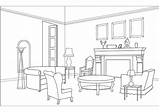 Colouring Dining Coloringtop sketch template