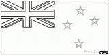 Bandera Zelanda Banderas Oceania Laminas Recortar Pegar Colorearrr Neuseeland sketch template