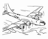 Coloring Pages Airplane Jet Fighter Plane Military Ww2 Paper Color Print Jumbo War Boys Planes Drawing Coloring4free Printable Aircraft Engineering sketch template