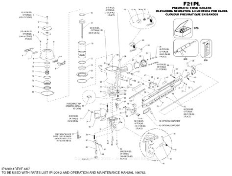 bostitch fpl parts diagram  nailer
