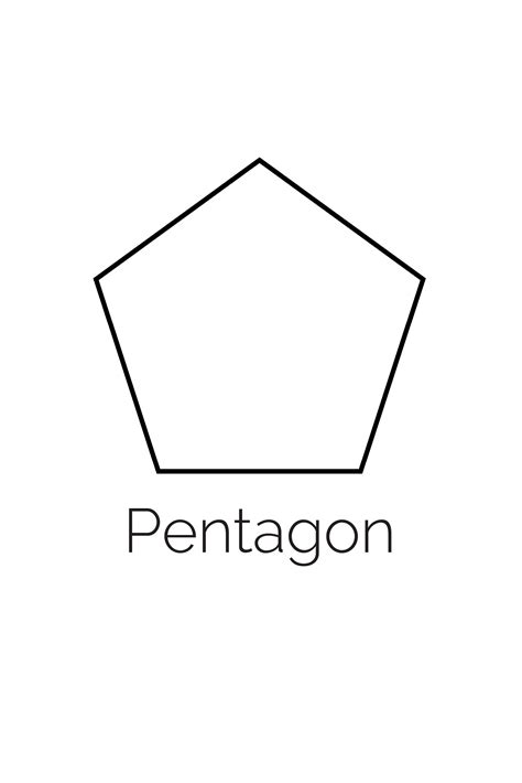 printable pentagon template printable printable templates