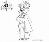 Patricia Bunny Tunes Looney Coloring Pages Kids Printable sketch template
