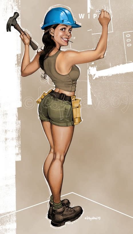 cool pinup art by loopy dave