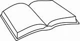 Book Clip Clipart Open Drawing Simple Library sketch template