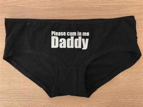 Please Cum In Me Daddy Panties Slut Knickers Bbc Cuckold Etsy Denmark