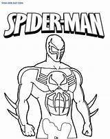 Spiderman 2099 Araña Venom sketch template