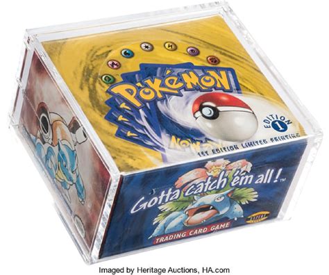 pokemon tcg base set  edition box   auction