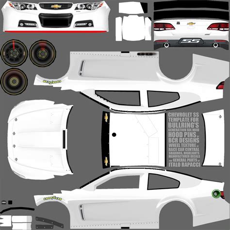 blank race car templates