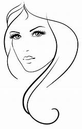 Line Face Drawings Drawing Faces Girl Women Stroke Sketch Strokes Diff Rent Clipart Clipartbest Easy sketch template