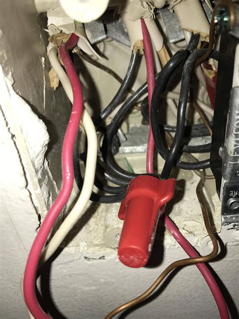red wires  light switch