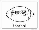 Football Coloring Getdrawings Field sketch template