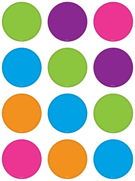 bright colors circles mini accents tcr teacher created resources