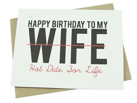 Wife Birthday Card Funny Love For Her Sexy Wife By