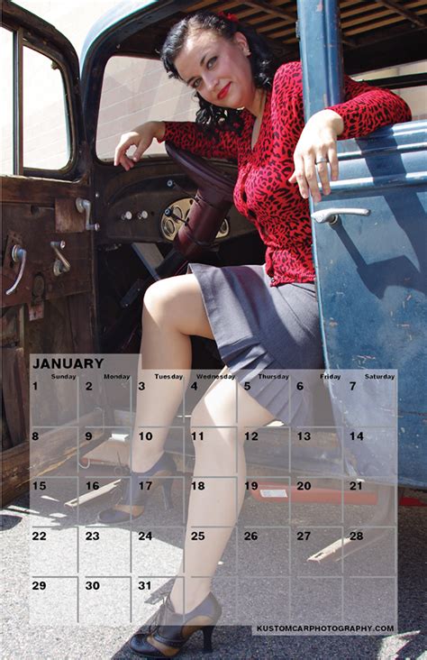 Hot Rod Pinup Calendar On Behance