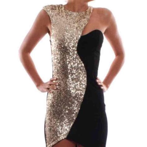 black and gold mini dress nwot black sequin dress fashion new years dress