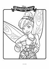 Pirate Fairy Tinkerbell Colouring Pages Fairies Printable Characters Activity Sheet Movie Books sketch template