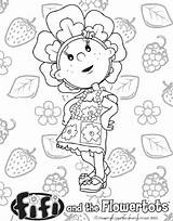 Fifi Flowertots Coloring Kleurplaten Haar Pages Colouring Fun Kids Kleurplaat Library sketch template