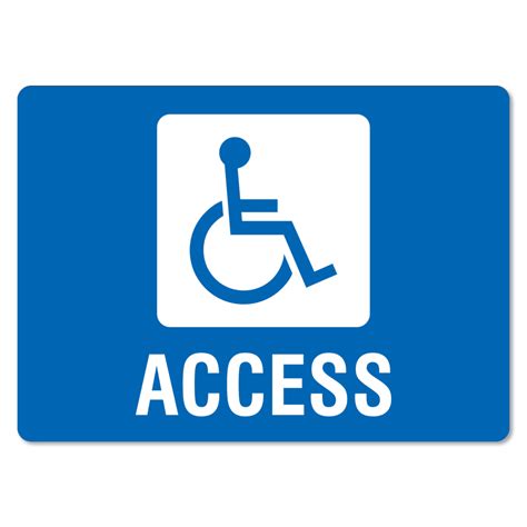 wheelchair access sign  signmaker