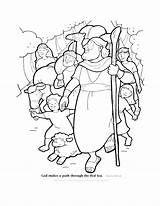 Coloring Sea Pages God Red Bible Path Kids Through Makes Stories Popular sketch template