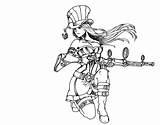 Caitlyn sketch template