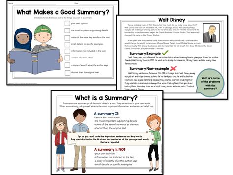 teach summarizing  students    read relevant
