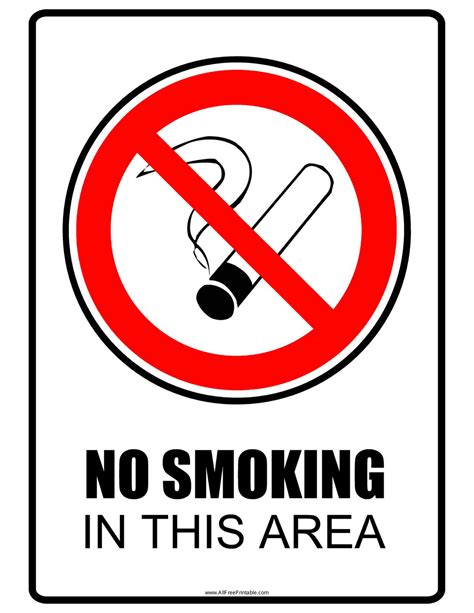smoking signs poster template