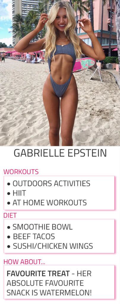 Gabrielle Epstein S Diet And Workout Routine Rachael Attard