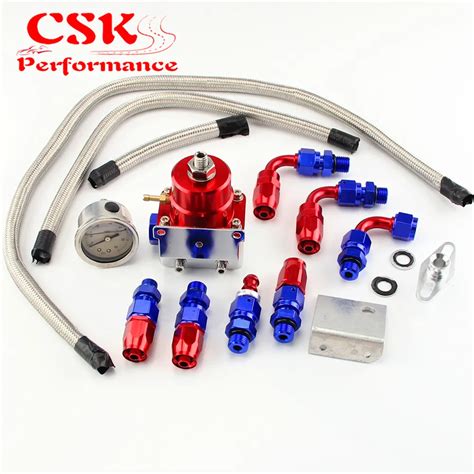 adjustable fuel pressure regulator gauge kit universal adjustable fuel pressure regulator kit