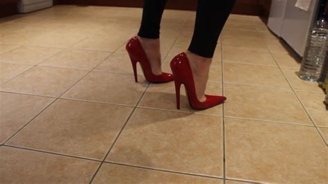 noisy heels clomping on tile floor feet9