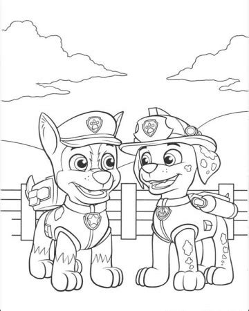 paw patrol tracker joins  pups coloring page coloring home