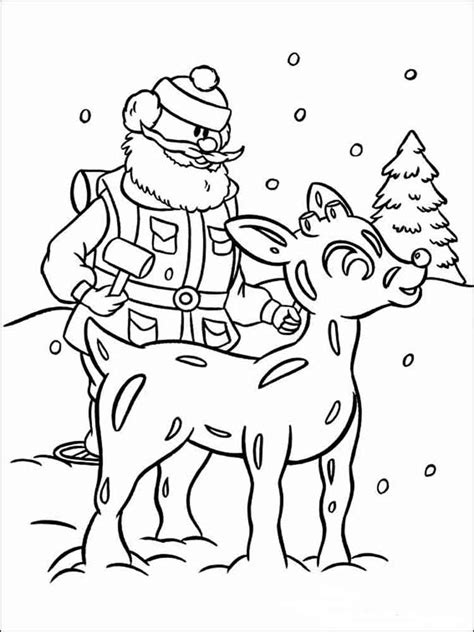 rudolph coloring pages  printable rudolph coloring pages