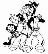 Coloring Pages Animaniacs Kids sketch template