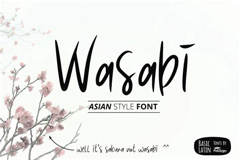 Wasabi Asian Style Font ~ Display Fonts ~ Creative Market