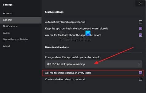 change  default location   xbox app games install location