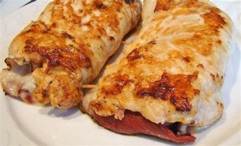 chicken breasts stuffed with ham and cheese recipe