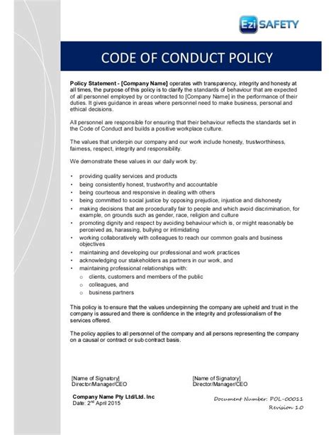code  conduct examples somerville pledge  code  conduct