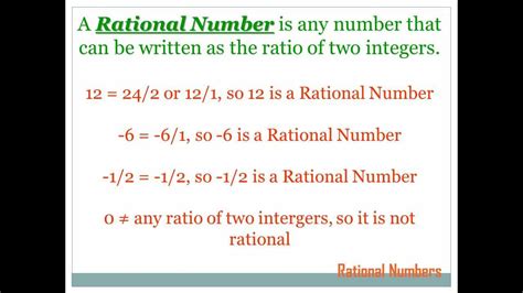 rational numbers  grade math youtube