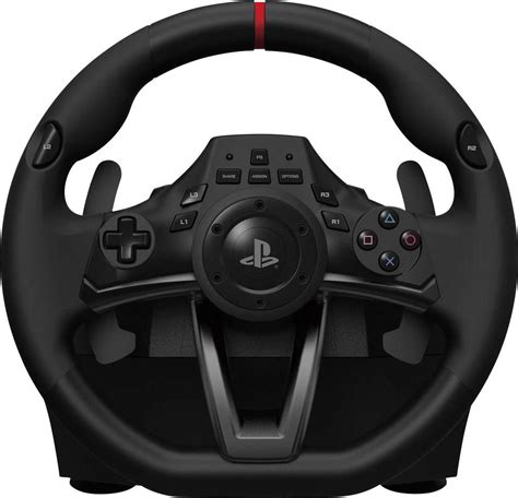 hori rwa racing wheel apex steering wheel usb playstation  playstation  pc black  foot