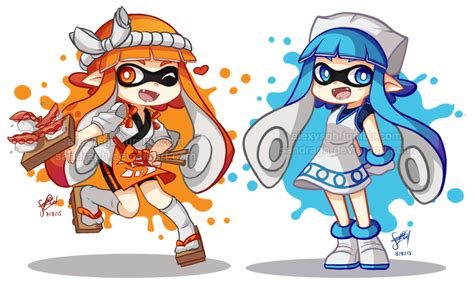 Sushi Chef And Ika Musume Inklings Splatoon Know Your Meme