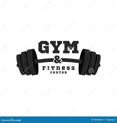 gym logo fitness center logo design template stock vector