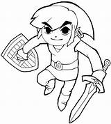 Zelda Link Legend Draw Coloring Drawing Pages Sketch Drawings Cartoon Outline Step Colouring Cartoonized Style Cartoons Book Toon Cartoonbucket Painting sketch template