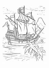 Pan Peter Ship Hook Captain Coloring Sky sketch template