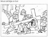 Dibujos Cargando Pasion Sexta Jesucristo Morte Pinto Atividades Soldados Carrega sketch template
