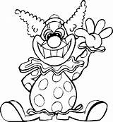 Coloring Pages Clown Clowns Kids Scary Colouring Printable Cliparts Draw Popular Print Gif sketch template