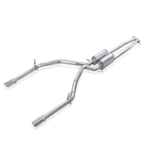 stainless works chevy silverado exhaust system true duals  sw headers exits dual straight