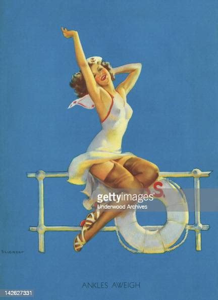One Of Famed Pin Up Artist Gil Elvgren S Paintings Ankles Aweigh