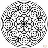 Mandala Spiral Mandalas Imprimir Kleurplaten Cirkel Handout Silhouetten sketch template