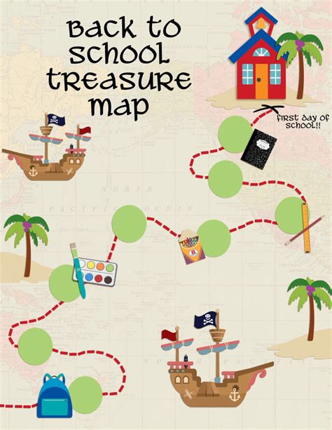 treasure map printable great   teach map skills  kick