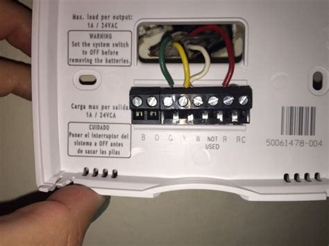honeywell thermostat rthb wiring