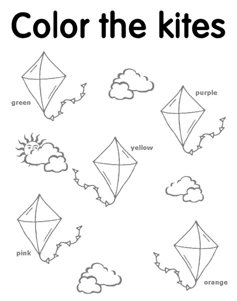 kite worksheets yahoo image search results apple coloring pages
